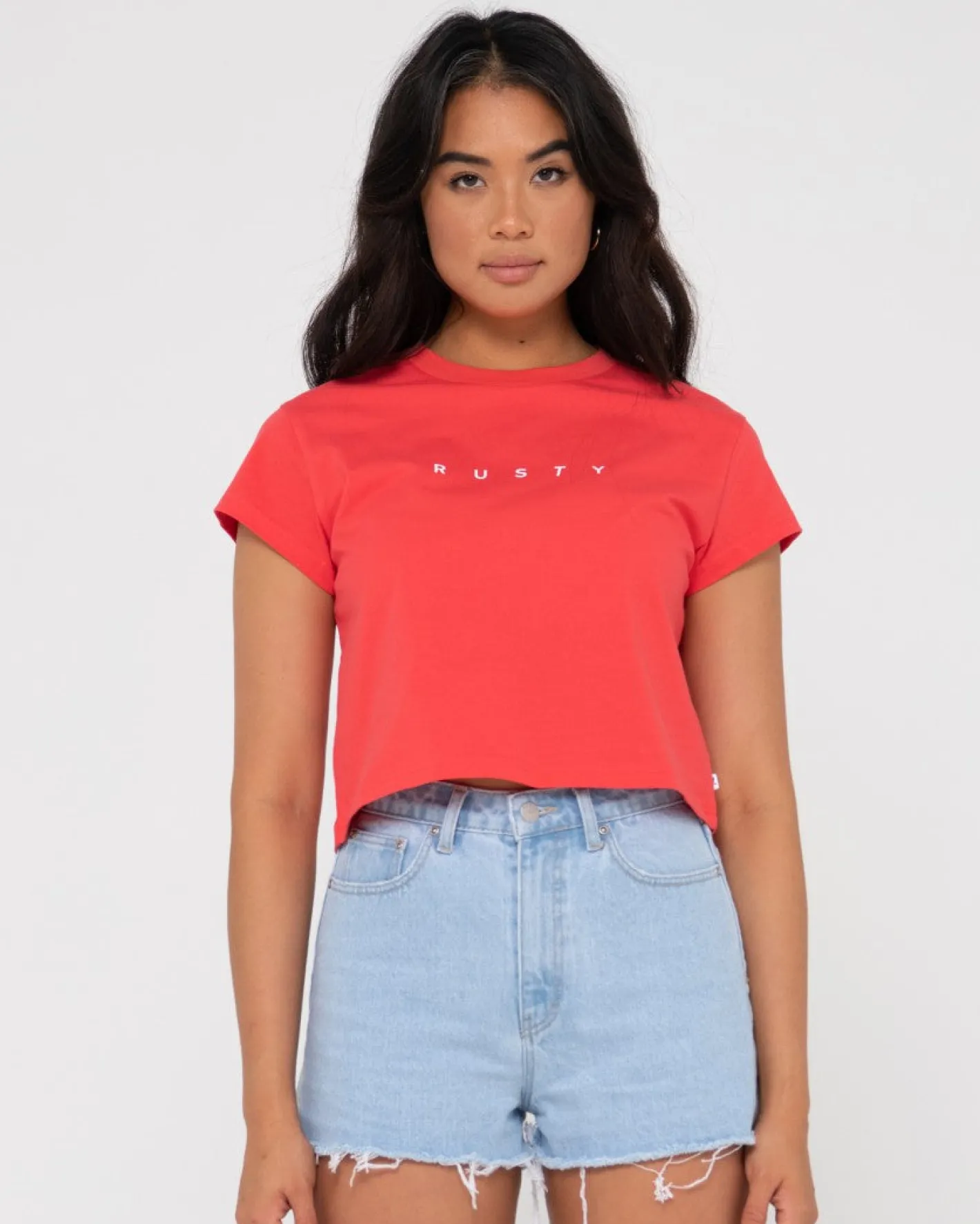 New Essentials Classic Crop Tee Womens Tees & Tanks