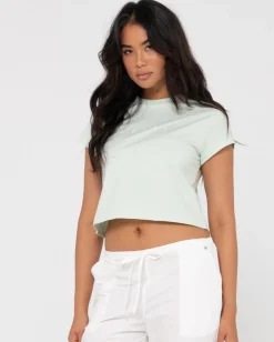 Cheap Essentials Classic Crop Tee Womens Tees & Tanks