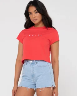 New Essentials Classic Crop Tee Womens Tees & Tanks