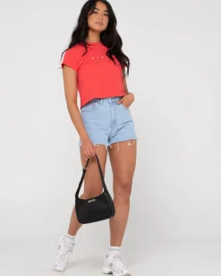 New Essentials Classic Crop Tee Womens Tees & Tanks