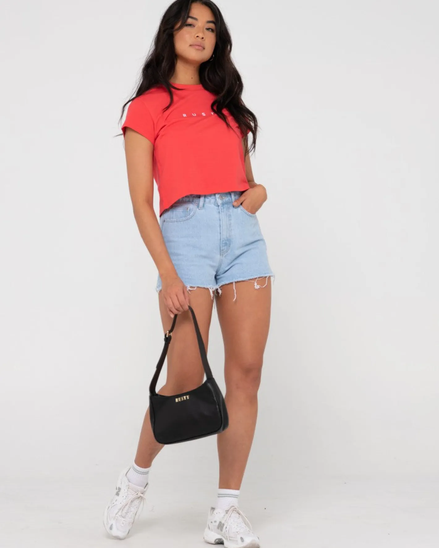 New Essentials Classic Crop Tee Womens Tees & Tanks