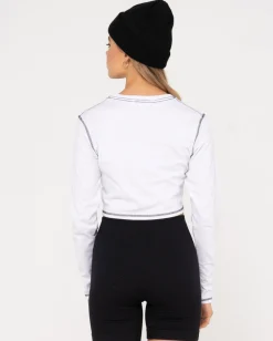 Shop Fortitude Organic Cotton Long Sleeve Baby Tee Womens Tees & Tanks