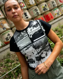 Flash Sale Greetings Skimmer Graphic Baby Tee Womens Graphic Tees