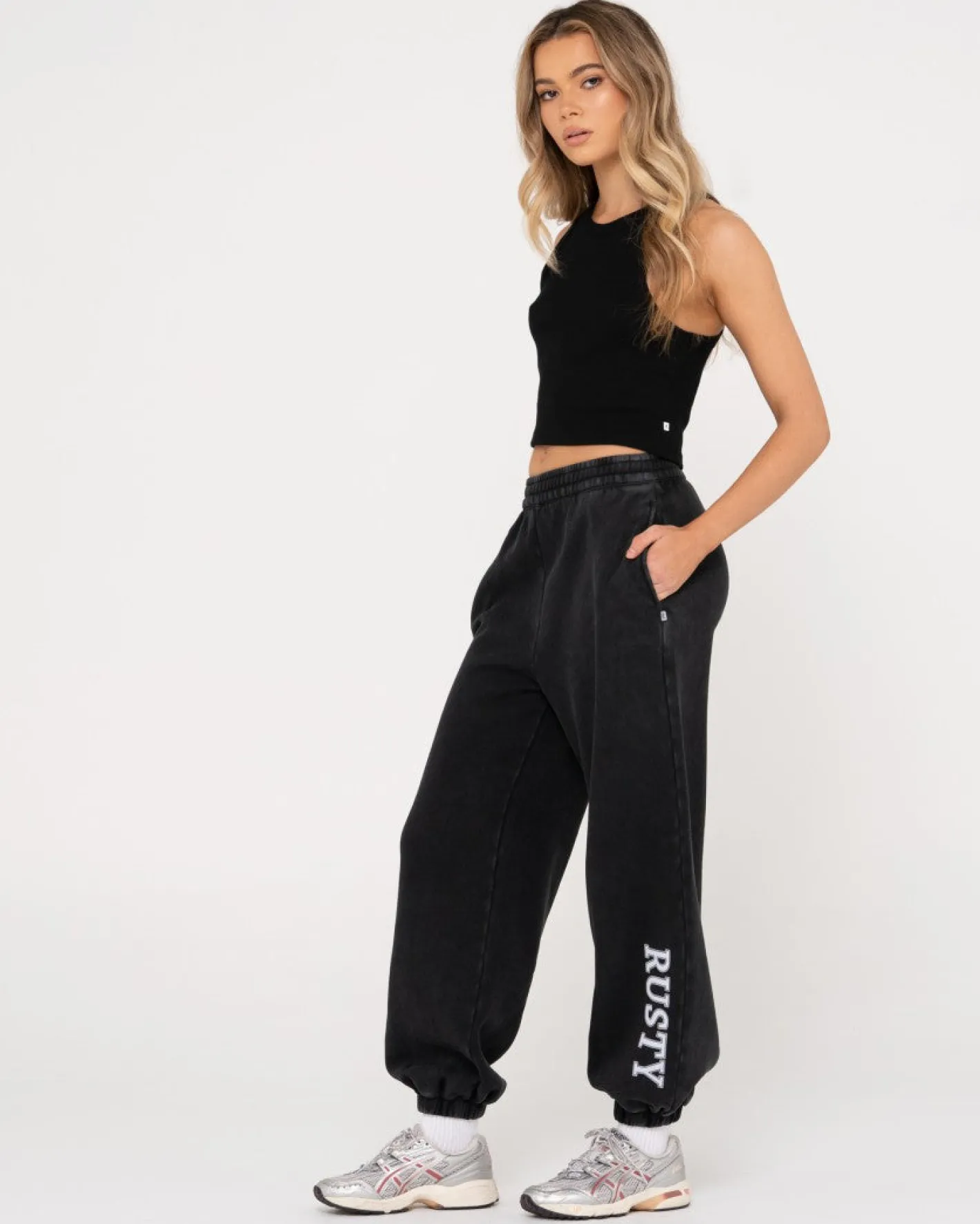 Fashion High Waisted Oversize Trackpant Womens Pants