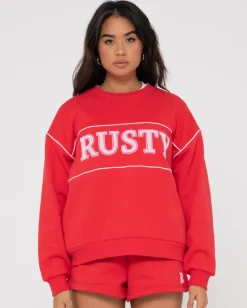 Outlet Line Oversize Crew Fleece Womens Hoodies & Fleece