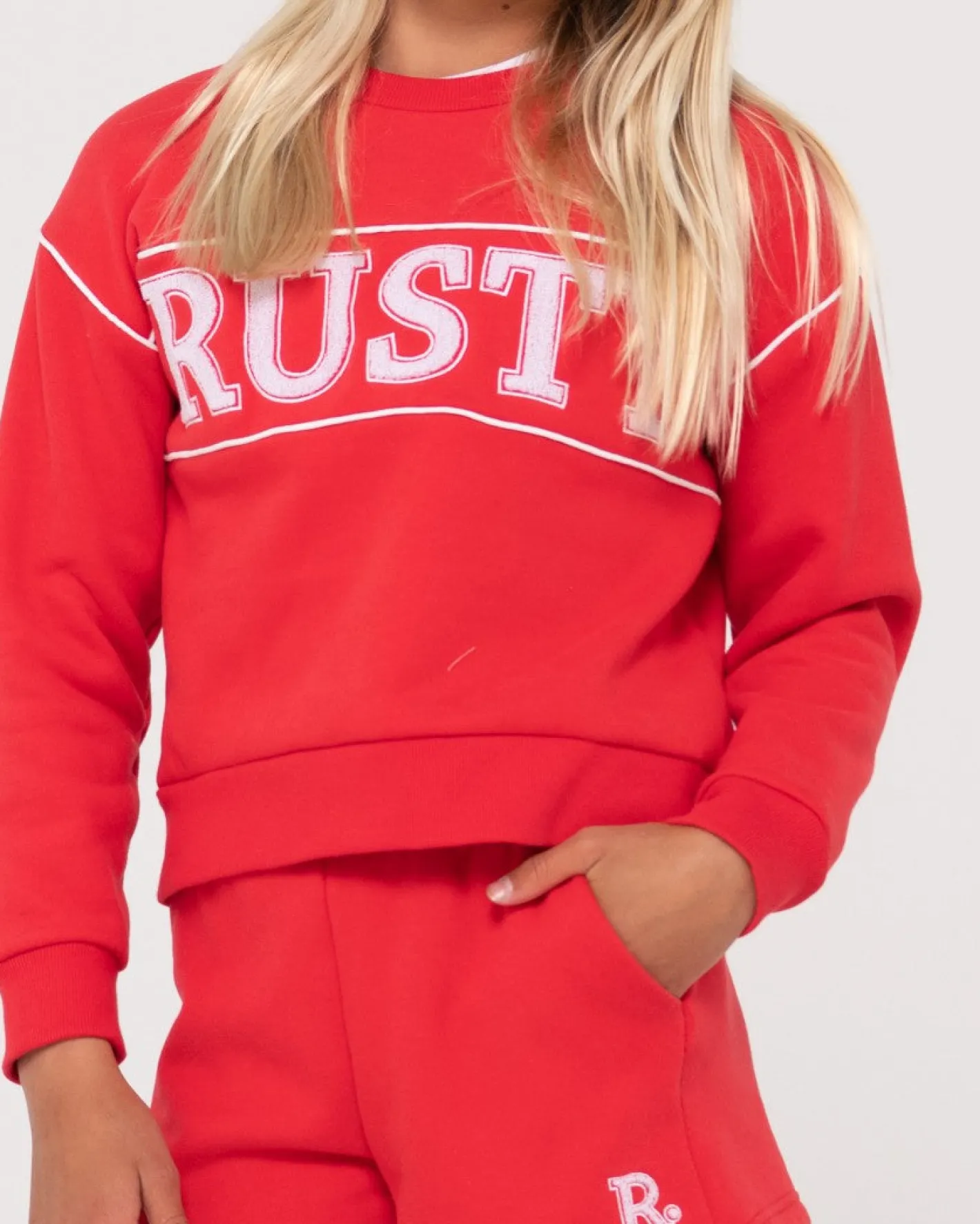 Discount Line Oversize Crew Fleece Girls Kids Tops