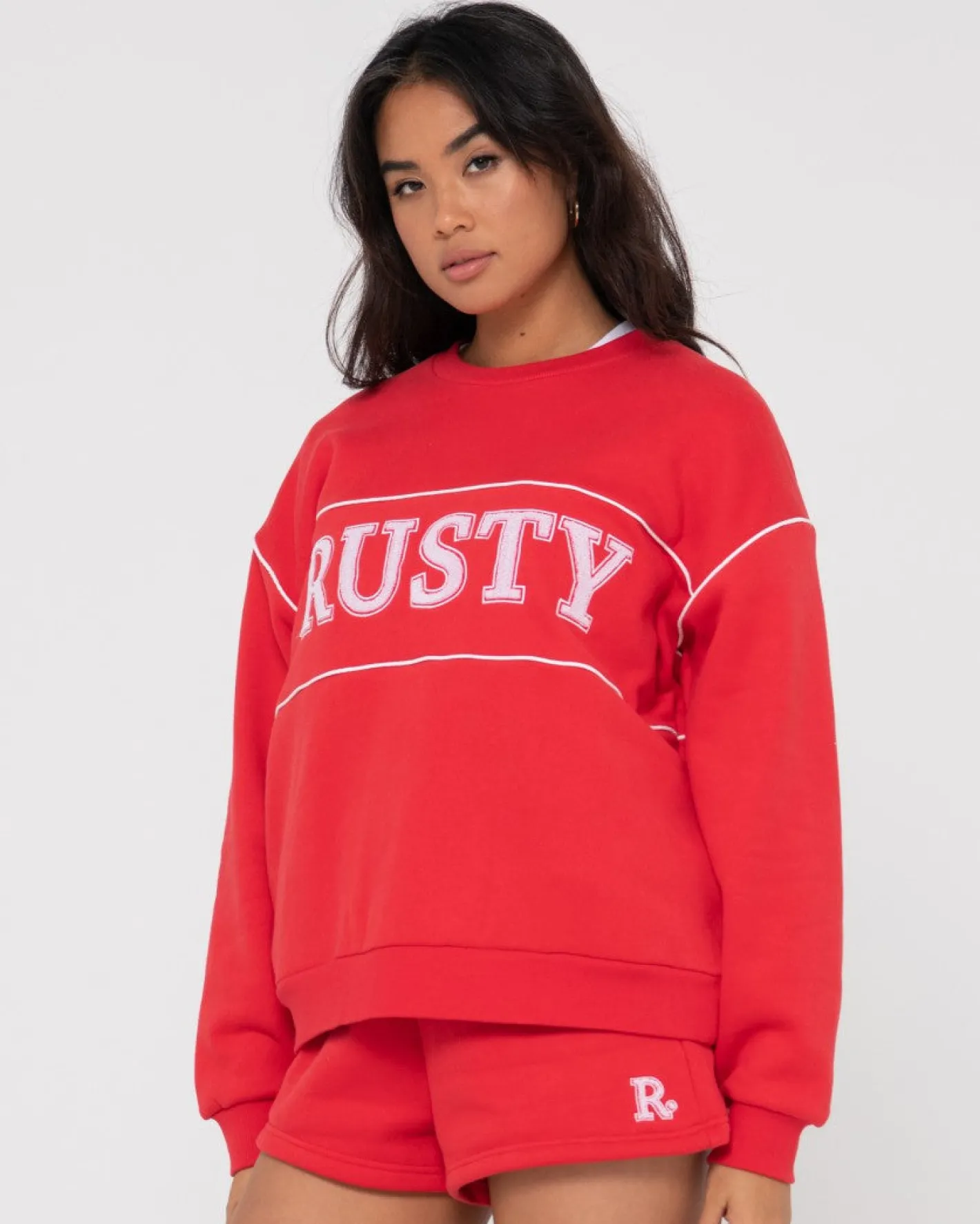 Outlet Line Oversize Crew Fleece Womens Hoodies & Fleece