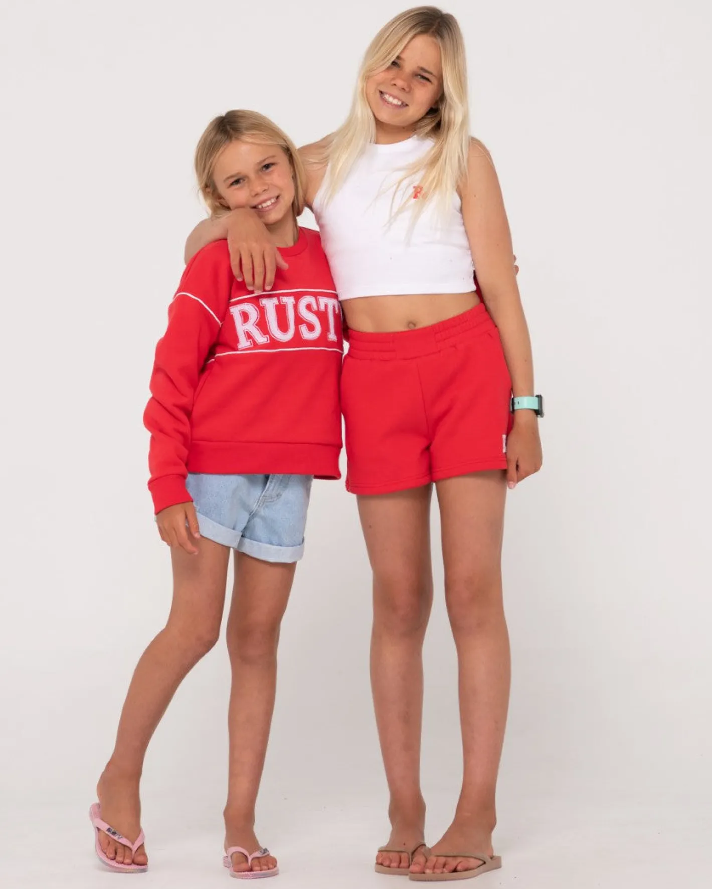 Discount Line Oversize Crew Fleece Girls Kids Tops