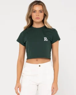 Flash Sale Line Short Sleeve Baby Tee Womens Tees & Tanks