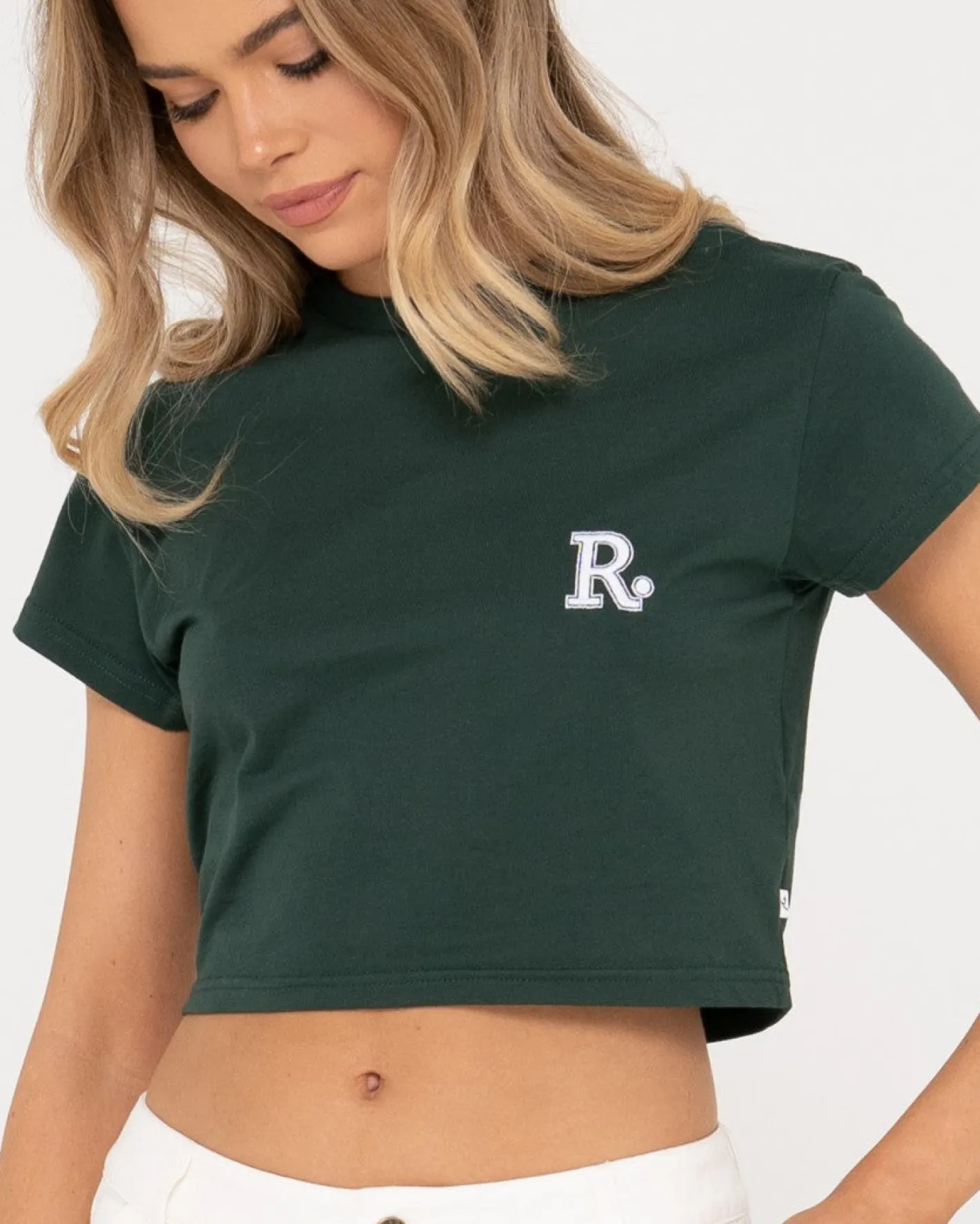 Flash Sale Line Short Sleeve Baby Tee Womens Tees & Tanks