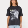 Cheap Nightlight Oversize Graphic Tee Womens Graphic Tees