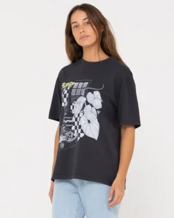 Cheap Nightlight Oversize Graphic Tee Womens Graphic Tees