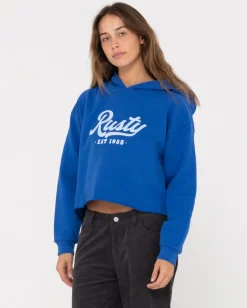 Flash Sale Old School Graphic Cropped Fleece Womens Hoodies & Fleece