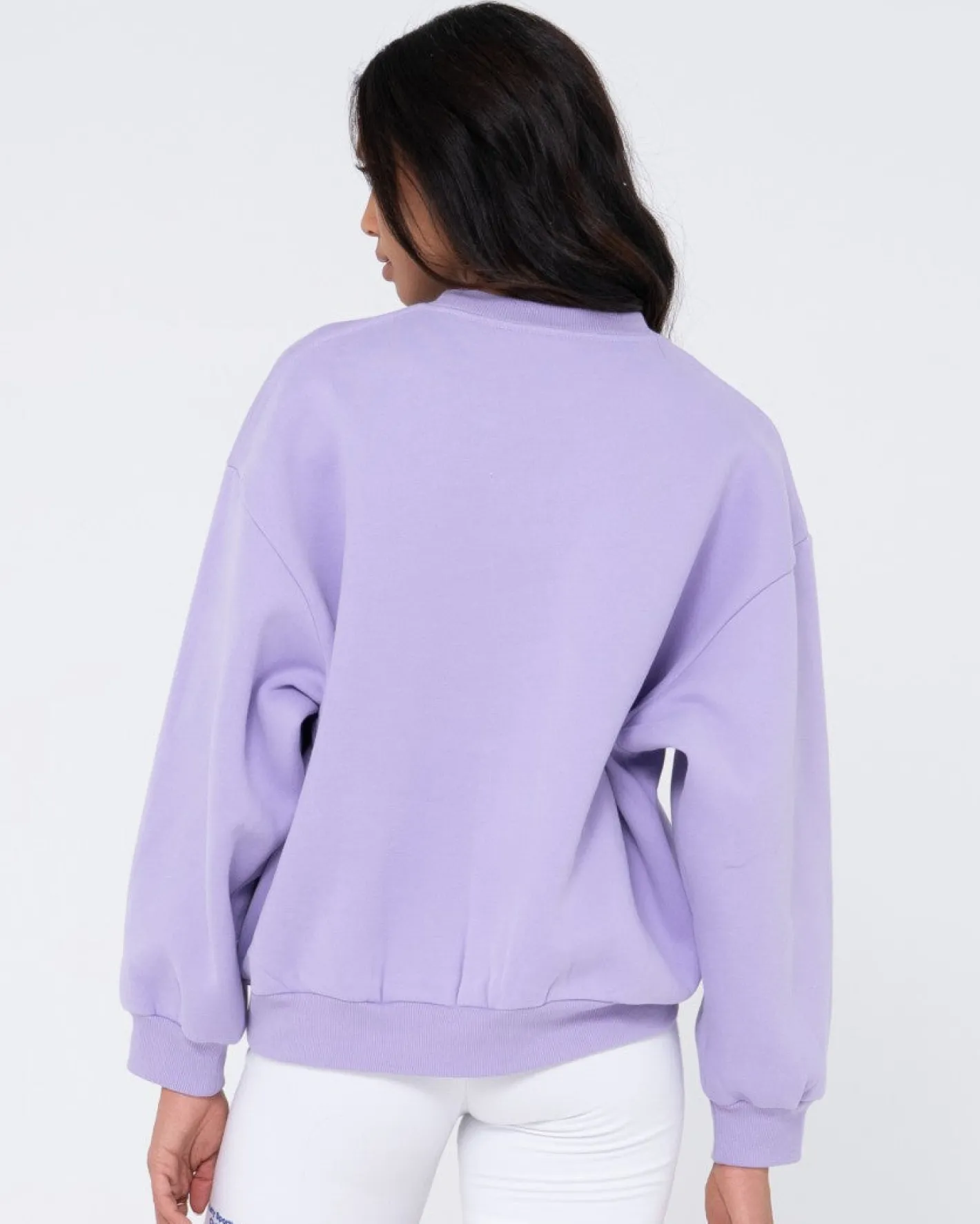Outlet Script Oversize Crew Neck Fleece Womens Hoodies & Fleece