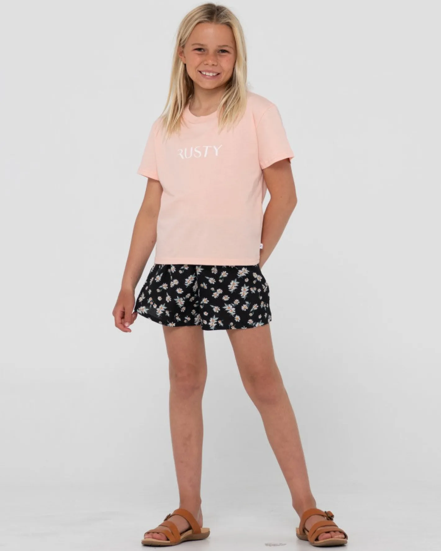 Best Sale Signature Graphic Relaxed Tee Girls Kids Tops