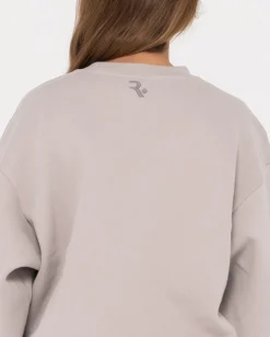 New Signature Oversize Crew Fleece Womens Hoodies & Fleece