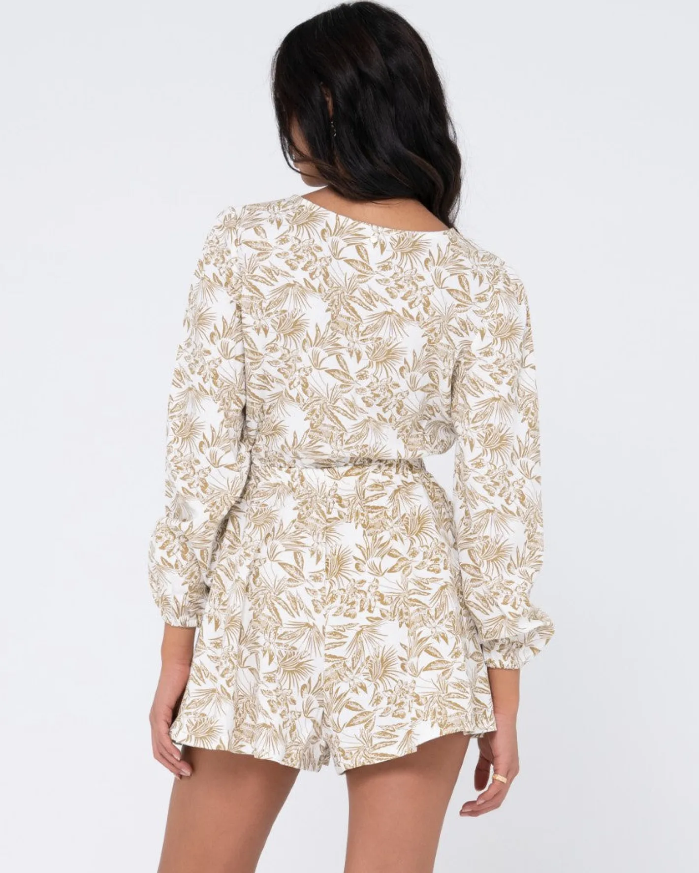 Sale Salvador Long Sleeve Playsuit Womens Overalls And Playsuits