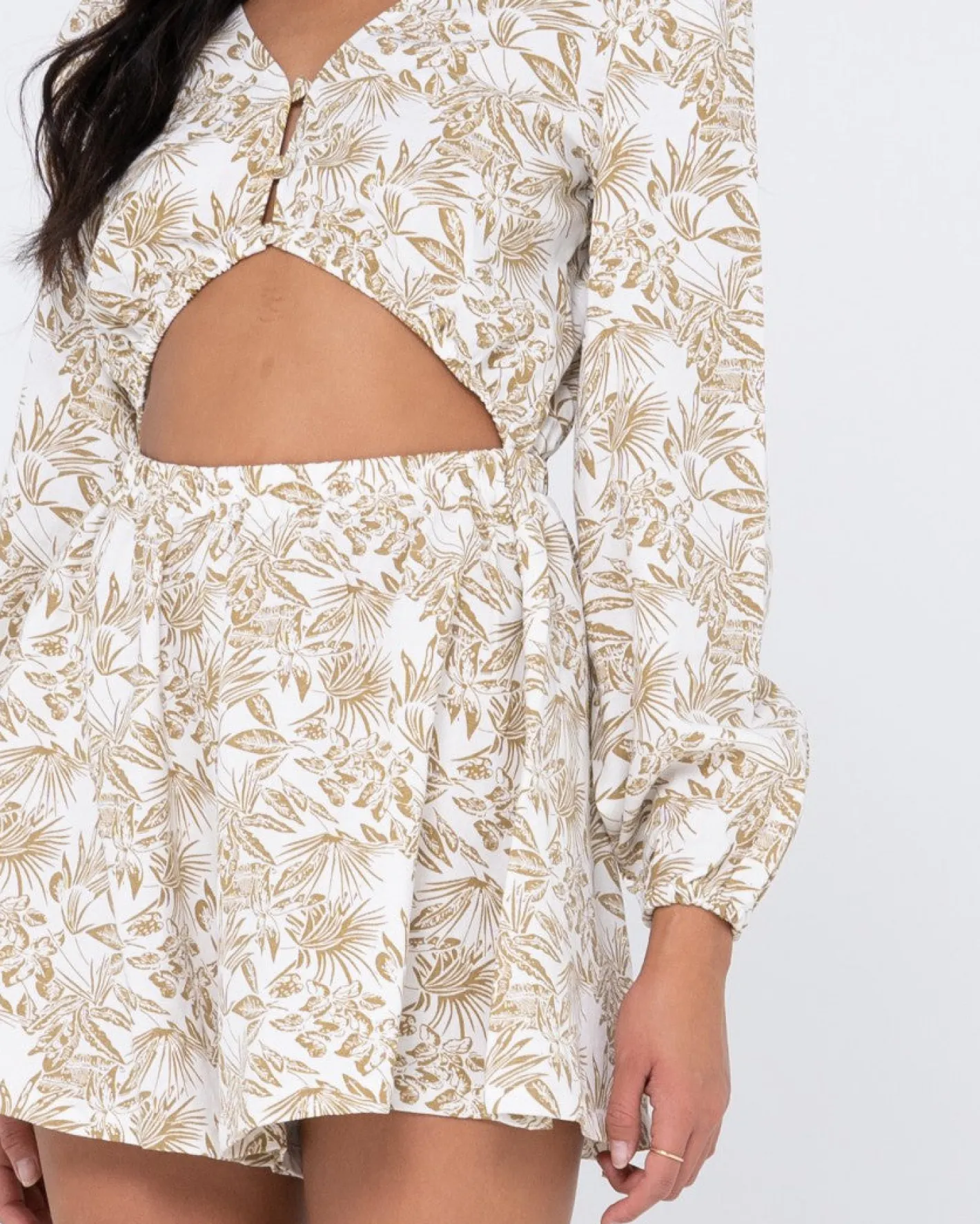 Sale Salvador Long Sleeve Playsuit Womens Overalls And Playsuits