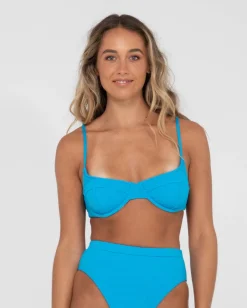 Clearance Sandalwood Textured Balconette Bikini Top Womens Bikinis