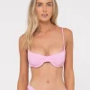 Clearance Sandalwood Textured Balconette Bikini Top Womens Bikinis