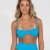 Shop Sandalwood Textured Balconette Bikini Top Womens Bikini Tops