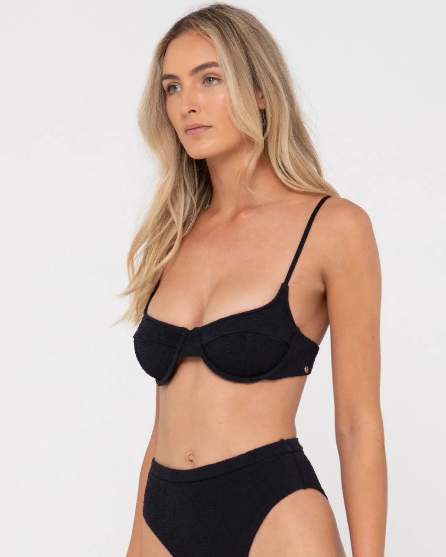 Best Sale Sandalwood Textured Balconette Bikini Top Womens Bikinis