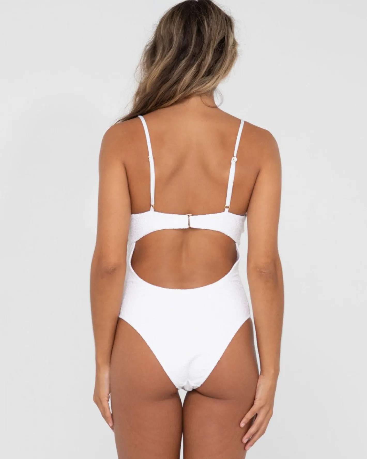Clearance Sandalwood Textured Balconette One Piece Womens One Piece