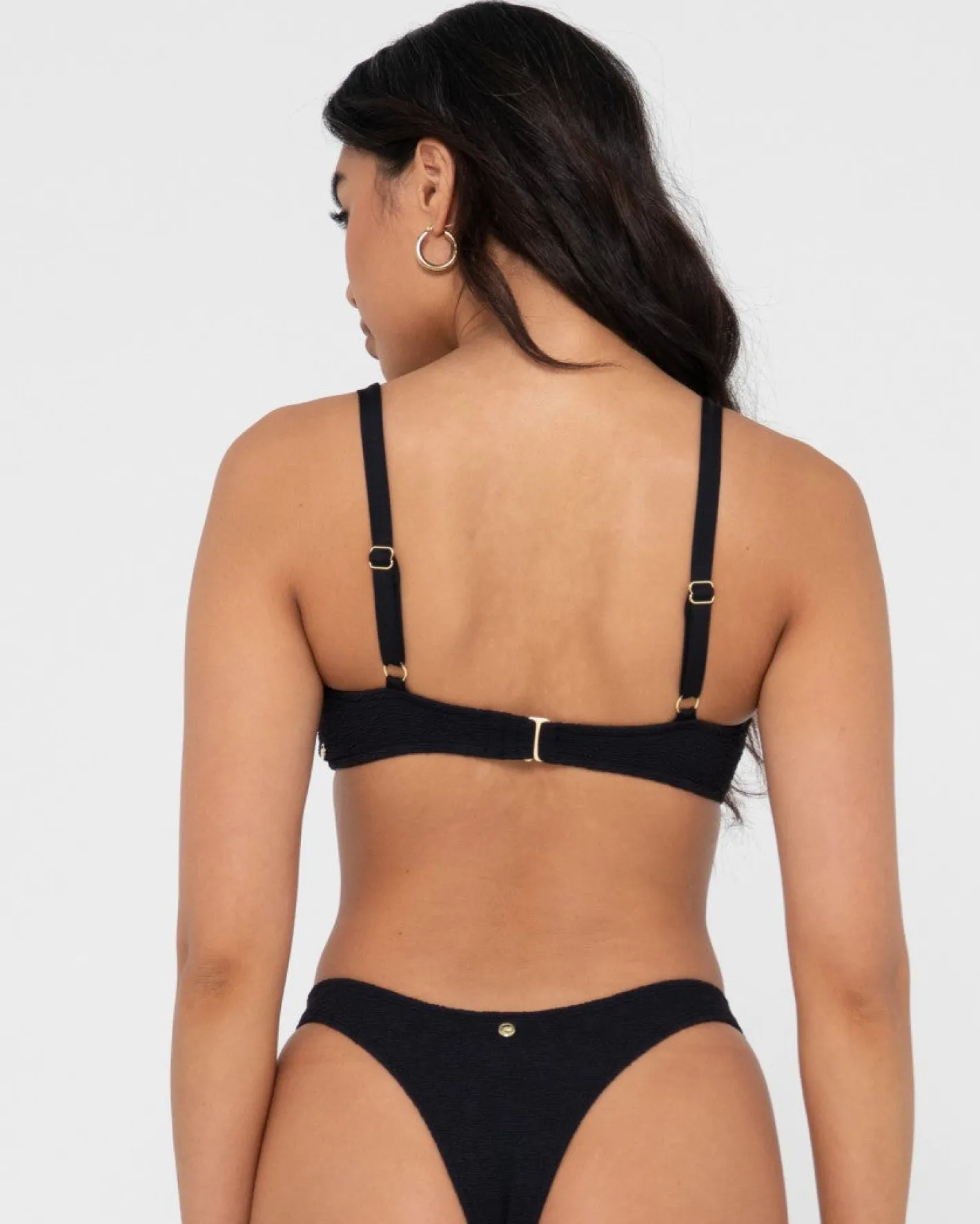 Clearance Sandalwood Textured Bralette Bikini Top Womens Bikinis
