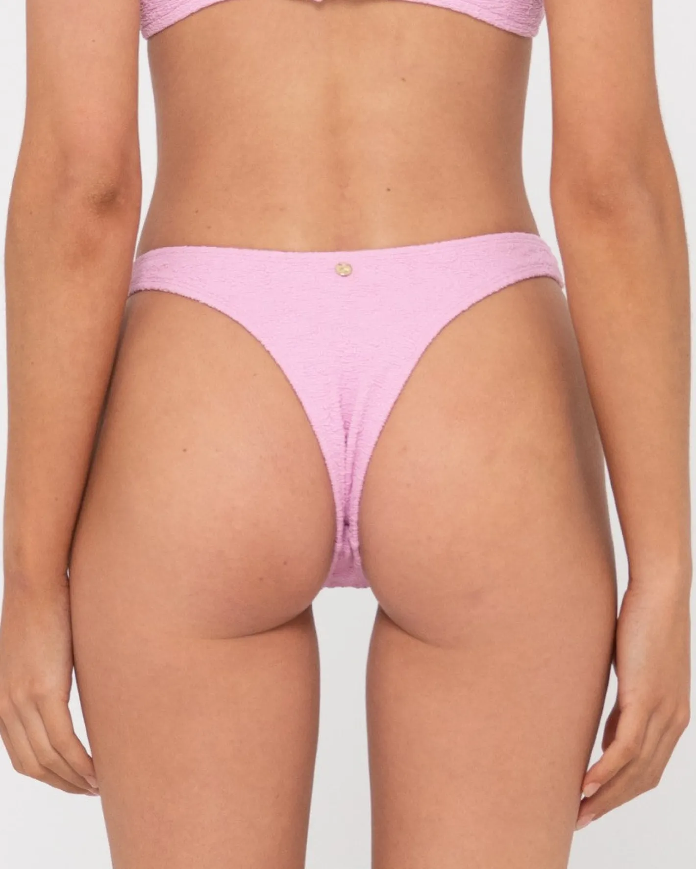 Discount Sandalwood Textured Brazilian Bikini Bottom Womens Bikini Bottoms