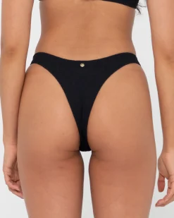 Cheap Sandalwood Textured Brazilian Bikini Bottom Womens Bikini Bottoms