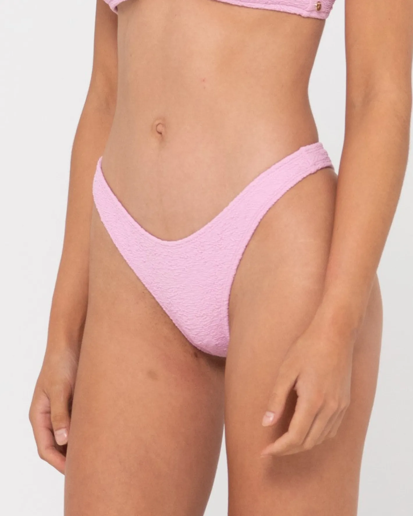 Discount Sandalwood Textured Brazilian Bikini Bottom Womens Bikini Bottoms