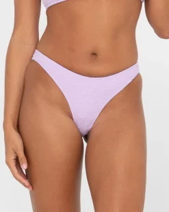 Clearance Sandalwood Textured Brazilian Bikini Bottom Womens Bikinis