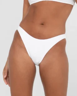 Cheap Sandalwood Textured Classic Bikini Bottom Womens Bikinis