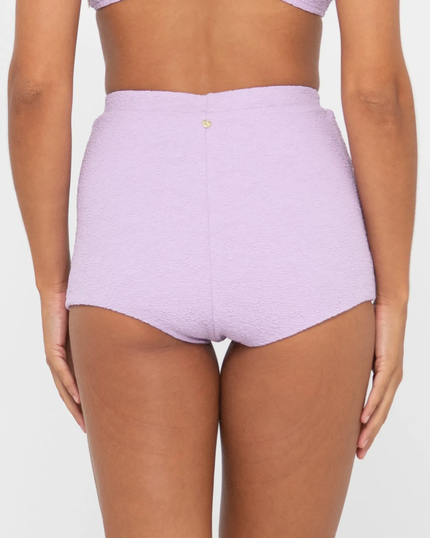 Store Sandalwood Textured High Waisted Surf Short Womens Bikinis