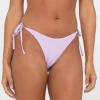 Store Sandalwood Textured Midi Side Ties Bikini Bottom Womens Bikini Bottoms