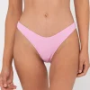 Shop Sandalwood Textured Midi Bikini Bottom Womens Bikini Bottoms