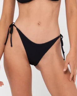 Sale Sandalwood Textured Midi Side Ties Bikini Bottom Womens Bikinis