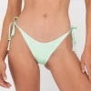 Shop Sandalwood Textured Midi Side Ties Bikini Bottom Womens Bikinis