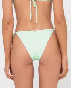 Clearance Sandalwood Textured Midi Side Ties Bikini Bottom Womens Bikini Bottoms