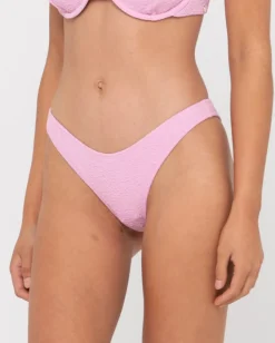 Shop Sandalwood Textured Midi Bikini Bottom Womens Bikini Bottoms