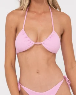 Outlet Sandalwood Textured Multiway Bikini Top Womens Bikinis
