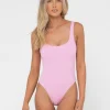 Best Sandalwood Textured Retro One Piece Womens One Piece