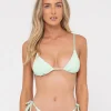Online Sandalwood Textured Slick Triangle Bikini Top Womens Bikinis