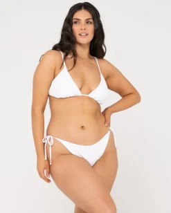 Shop Sandalwood Textured Slick Triangle Bikini Top Womens Bikini Tops