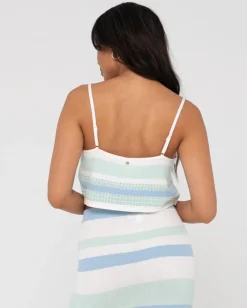 Shop Sandbar Knitted Crop Cami Top Womens Fashion Tops