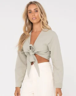 Discount Savanna Long Sleeve Top Womens Shirts