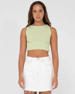 Flash Sale Scarlett Ribbed Cropped Tank Top Womens Tees & Tanks