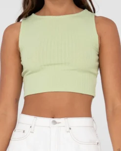 Flash Sale Scarlett Ribbed Cropped Tank Top Womens Tees & Tanks