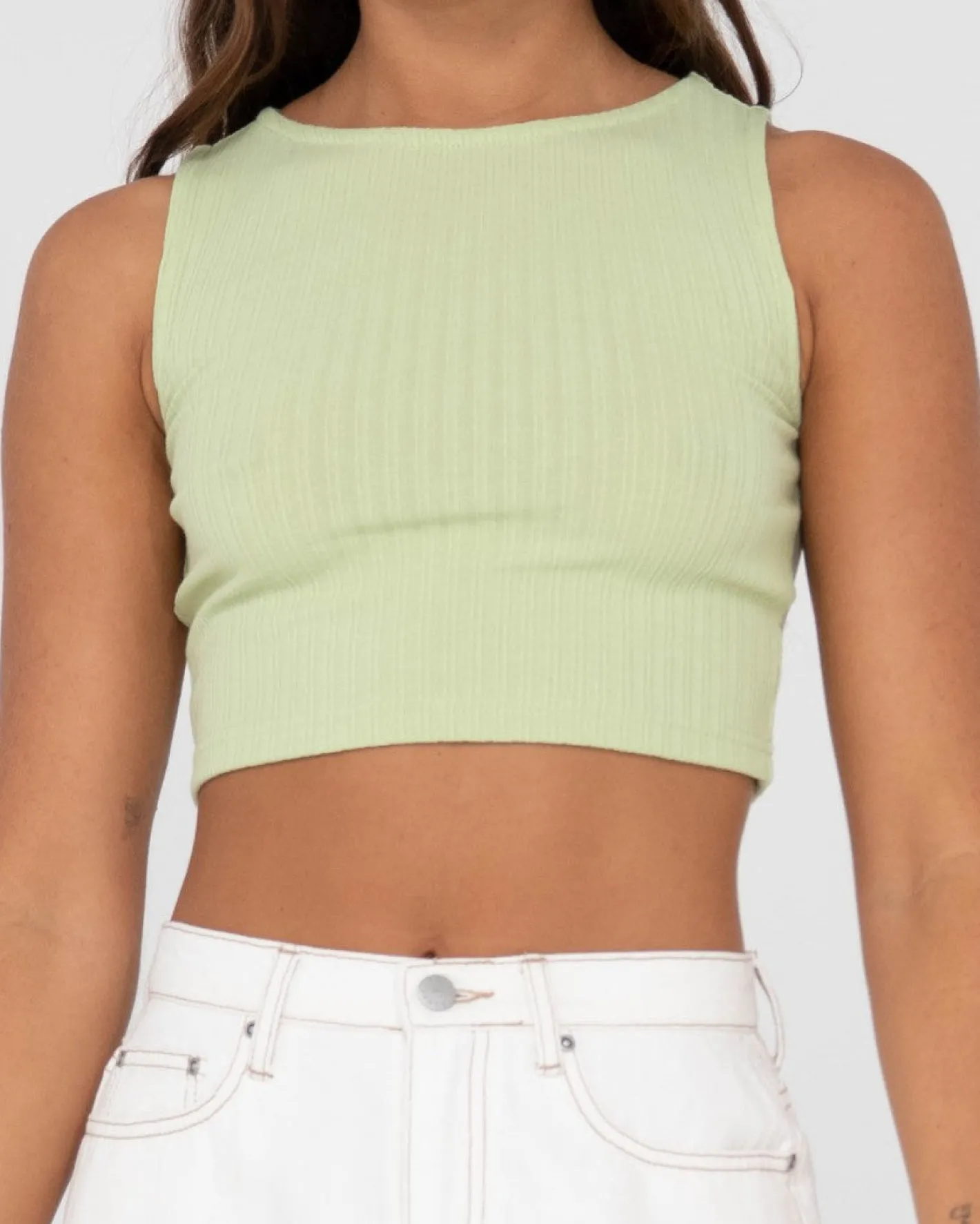 Flash Sale Scarlett Ribbed Cropped Tank Top Womens Tees & Tanks