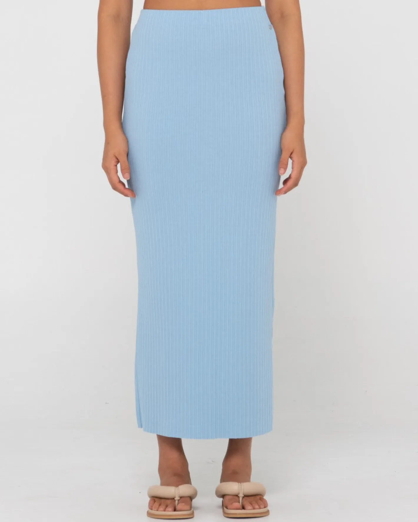 Clearance Scarlett Ribbed Mid Rise Maxi Tube Skirt Womens Skirts